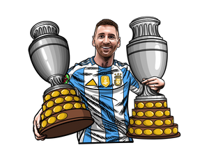 Lionel Messi Copa America Argentina Car Freshener