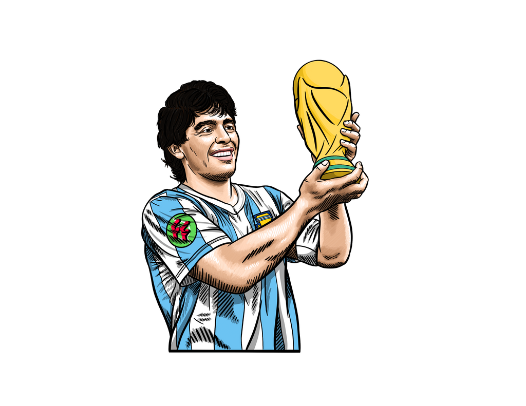 Diego Maradona Argentina 1986 World Cup Car Freshener