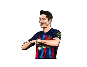 Robert Lewandowski FC Barcelona Car Freshener