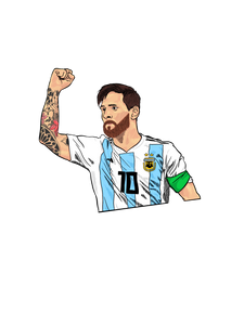Leo Messi Argentina Copa America Car Air Freshener